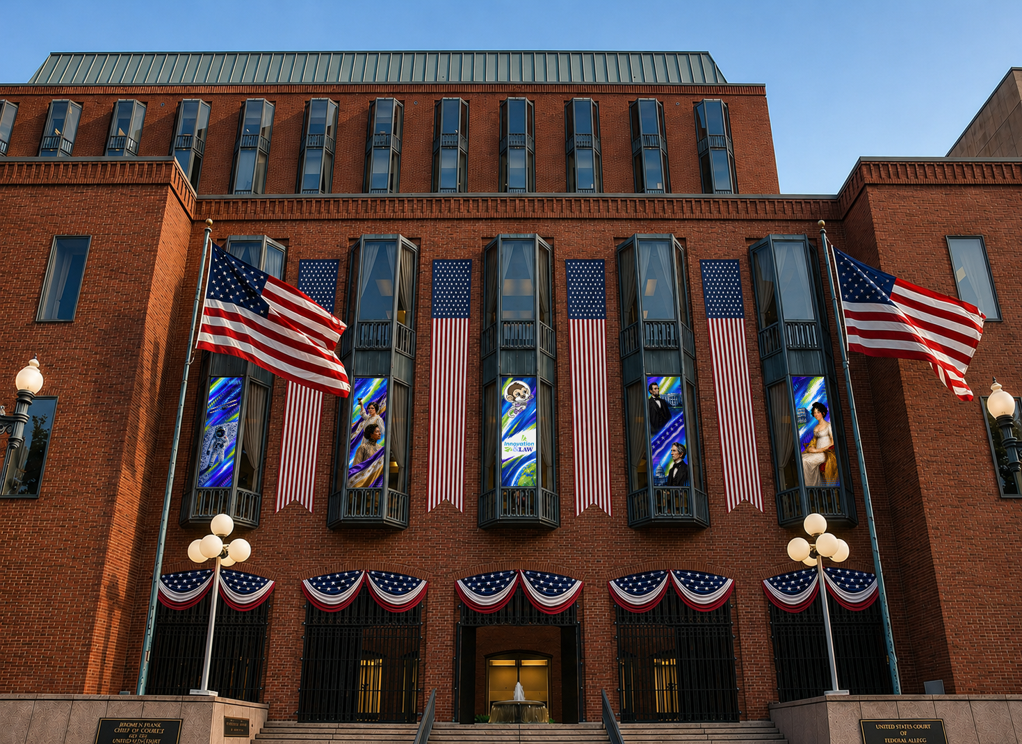 Street View from H Street of the Historic Buildings
